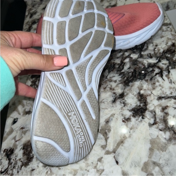 Hoka Coral and White Slip-On Shoes - Picture 4 of 5